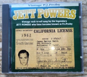 JETT POWERS "CALIFORNIA LICENSE" RARE CD (P.J. PROBY) - Picture 1 of 3