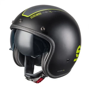 CASCO MOTO SPARCO JET APERTO CAFE RACER CR-1 TG XL ECE MOTORCYCLE HELMET - Foto 1 di 4