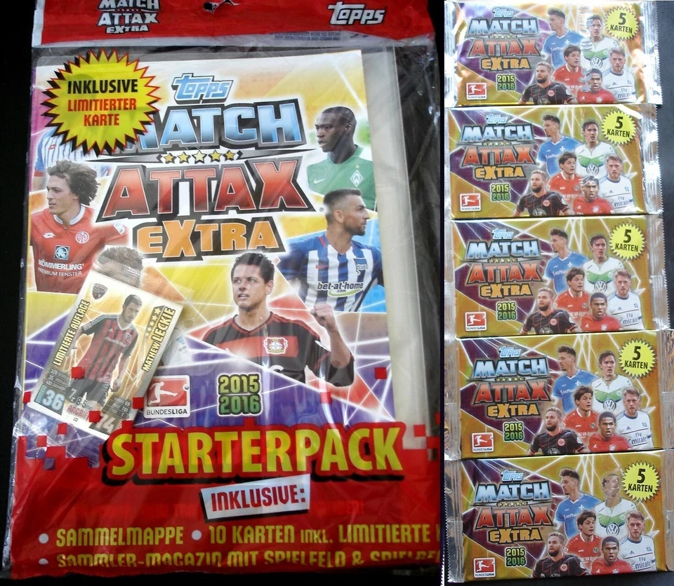 Topps Match Attax EXTRA Bundesliga 15/16 2015/2016 - Starterpack + Tüten/Booster - Bild 1 von 1