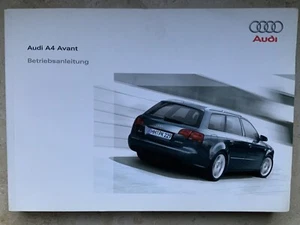 AUDI A4 AVANT 2006 DEUTSCHE BORDMAPPE BEDIENUNGSANLEITUNG HANDBUCH - Bild 1 von 8