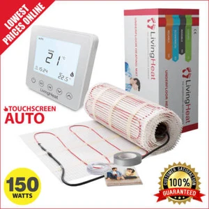 Tapetes de calefacción por suelo radiante 150w/m2 y T5 LCD con pantalla táctil termostato 3 colores - Imagen 1 de 9