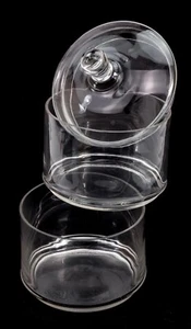 Glas Aufbewarung 2 - stöckige Stapelbar Keks Süßglas Dekoschale Glasbehälter - Bild 1 von 3