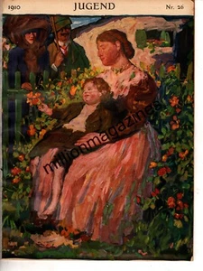 1910 Jugend #26 June 20 German Art Nouveau -P Rieth at Oberammergau; Finetti - Picture 1 of 1