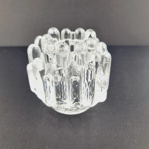 KOSTA BODA Polar Ice Crystal Candle Holder Made By Goran Warff - Picture 1 of 11
