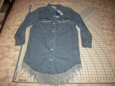 MUJER XSMALL ADIDAS X KENIASCHNEIDER DENIM DRESS - NUEVO CON ETIQUETAS Foto 1 de 4