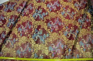 New Oriental Dragon Brocade Fabric | Chinese Oriental Dragon Brocade | 45" Wide - Picture 1 of 10