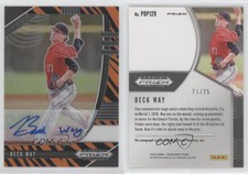 2020 Panini Prizm Draft Picks Tiger Stripe Prizm Auto /25 Beck Way #PDP129 Auto