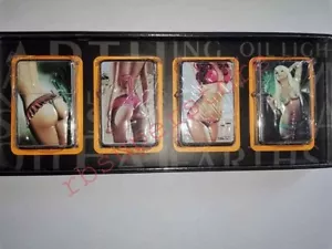 Accendino a benzina tipo Zippo | Donna in Bikini Sexy | Colori vivaci | Vintage - Foto 1 di 7