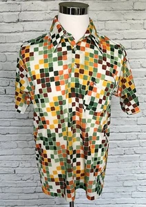 Vintage Grand Slam Munsingwear Men's Polo Shirt Print Penguin Large 1960s #95 - Picture 1 of 6