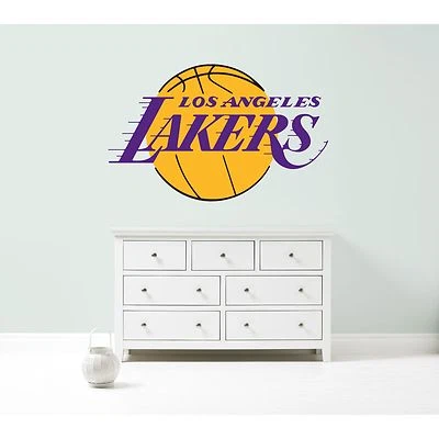 LOS ANGELES LAKERS NBA logotipo de pared coche furgoneta calcomanía pegatina arte 5 tallas baloncesto