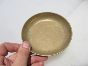 Victorian Brass Scale Pan Scales Dish Antique Weighing Vintage Bowl Old 5"W - Picture 1 of 7
