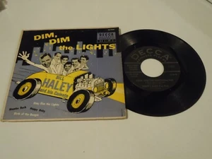 Bill Haley And His Comets  Dim Dim The Lights 45 EP and Sleeve    - Picture 1 of 2