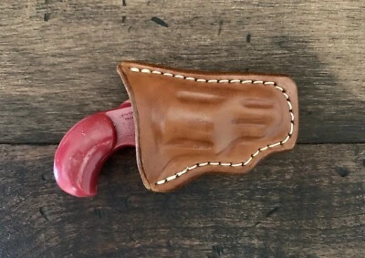 LOST RIVER LEATHER Leather Pocket Holster for NAA .22 Short Mini-Revolver Form Fitted