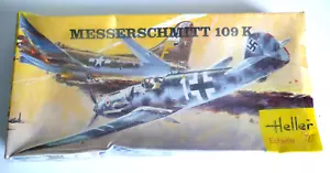 KIT HELLER 1/72 ème MESSERSCHMITT 109 K BOITE JAUNE NON OUVERTE ANNÉES 60/70 - Bild 1 von 2