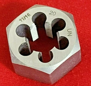 11/16-20 NS x 1-7/16" Hex CS Hex Die Rethreading A-1 416-04420 8N Steering - Picture 1 of 5