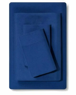 Room Essentials Microfiber Queen Sheet Set Blue Sudden Sapphire NEW             - Image 1 of 4