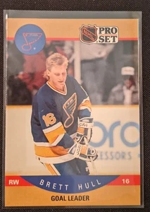 BRETT HULL 1990-91 PRO SET HOCKEY BLUES NHL Error Card Hall of Fame New - Picture 1 of 2
