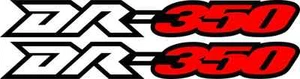 DR350 Dr 350 Swingarm Stickers Decals Graphics airbox tank dirtbike red - Foto 1 di 3