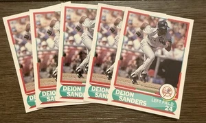 Deion Sanders 1990 Score #27 Young Superstars II RC Rookie Card (5) Karten Lot - Bild 1 von 1