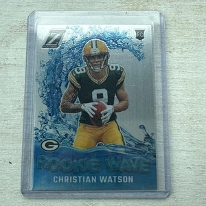 2022 Panini Zenith Christian Watson Rookie Wave Chrome Rookie Card RC Packers - Picture 1 of 4