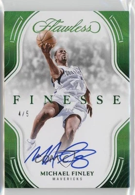 2024 Panini Flawless Finesse Signatures Emerald /5 Michael Finley #FNS-MFI automático - Imagem 1 de 2