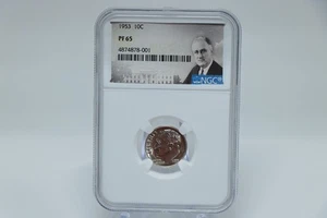 10 centavos 1953 - NGC PF65 - Imagen 1 de 3
