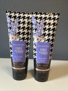 Bath & Body Works Lavender Luxe Emily In Paris Ultimate Body Cream 8 oz Set of 2 - Picture 1 of 5