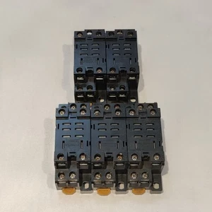 Lot of 5 OMRON PTF08A-E Relay Socket Base 15A 240V 8 Pin - Picture 1 of 4