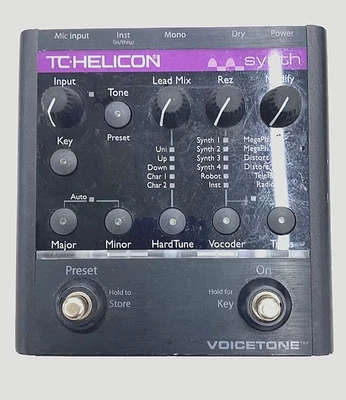 TC-Helicon VoiceTone Synth Vocal Effects Processor Pedal Voice Tone TESTED - Image 1 of 4