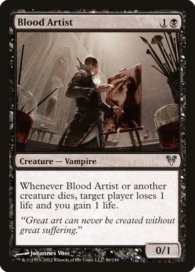 Blood Artist Avacyn Restored Magic The Gathering MTG Card - Image 1 of 1