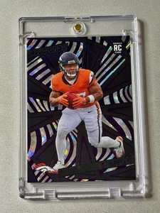 2025 Panini Revolution - RJ Harvey #232 Cosmic Parallel RC /20 Rookie Broncos - Picture 1 of 2