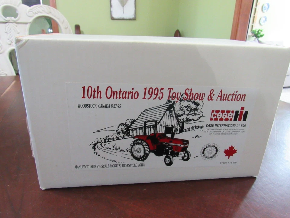SCALE MODELS 1/16 SCALE 1995 ONTARIO SHOW CASEIH 695 UTILITY TRACTOR - NIB - Image 1 of 4