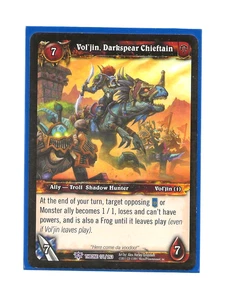 WOW TCG VOL'JIN, DARKSPEAR CHIEFTAIN Throne 171/263 Epic English NM UD 2011 - Picture 1 of 1