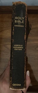 Vintage Holy Bible Concordance Scofield Reference Edition 1945 Authorized KJV - Picture 1 of 14