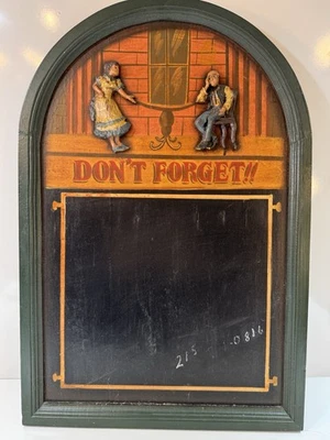 Vintage “Don’t Forget”  Shopping List Hanging Chalkboard Bar Sign - Image 1 of 4