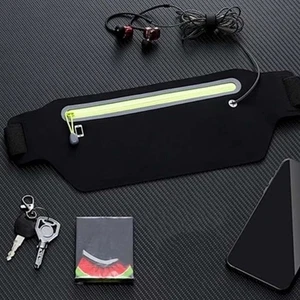 Slim Thin Waist Bag Lightweight Fanny Pack Chest Pack Bag  Fitness - Picture 1 of 15