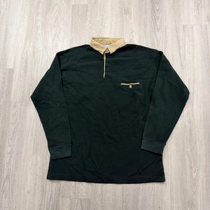 Vintage St Johns Bay Thermo Rugby Poloshirt Herren XLT grün Waffelstrick 90er  - Bild 1 von 6