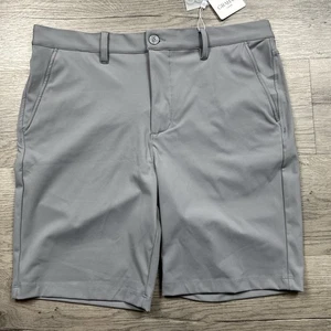 Graham Luxe Trace Shorts Herren 34 Dunkelgrau Stretch Nylon Spandex Golf Modern Neu - Bild 1 von 9