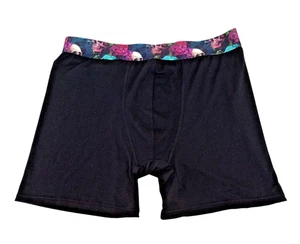 Boxer marsupio anteriore misto cotone logo Ed Hardy nero con teschi multicolore nuovi senza etichette - Foto 1 di 4