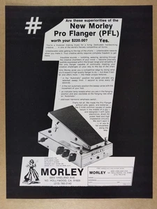 1978 Morley PFL Pro Flanger Pedal vintage print Ad - Picture 1 of 1