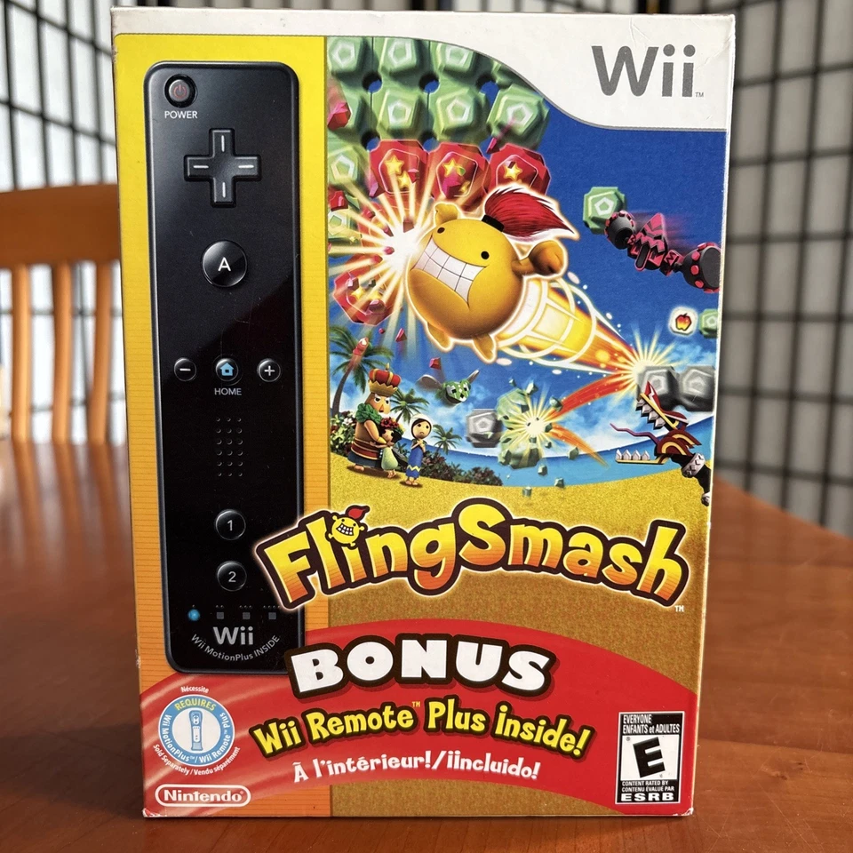 FlingSmash (Nintendo Wii, 2010) FlingSmash + Wii Remote Plus-Black - RARE SEALED - Image 1 of 4