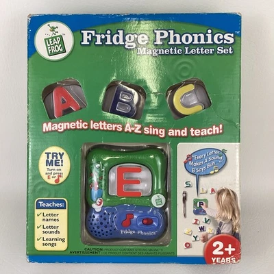 Leap Frog Fridge Phonics Magnetic Letter Set Songs Sounds Alphabet Learning 2003 - Image 1 of 4