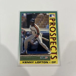 1992 Fleer Baseball #655 Kenny Lofton Houston Astros RC Rookie - Bild 1 von 2