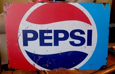 Pepsi Rustic Aluminum Metal Sign 8x12 Inches In Size New Soda pop  - Image 1 of 3