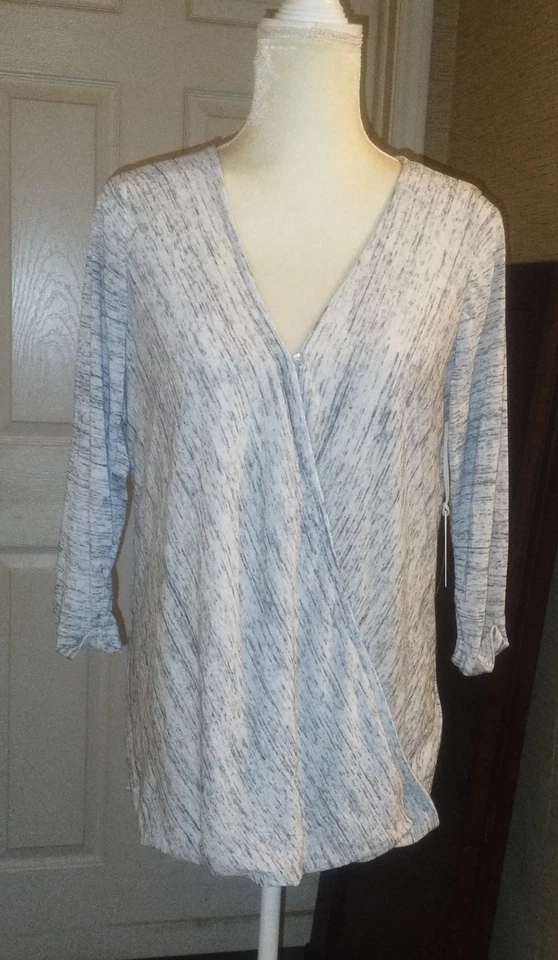 NWT Jessica Simpson Maternity Faux Wrap SOFT Nursing Shirt Top Size M - Image 1 of 4