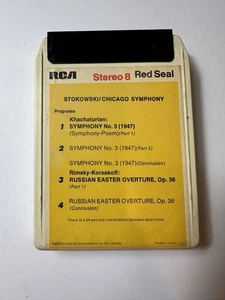 STOKOWSKI Chicago Symphony KHACHATURIAN Symphony RCA RED 8 Track - Picture 1 of 1