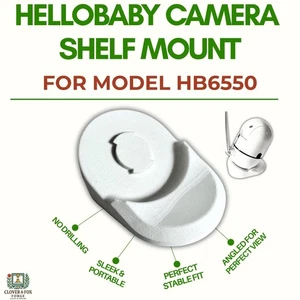 HelloBaby HB6550 Baby Monitor Camera Shelf Mount | No-Drill Angled Holder | 3D - Picture 1 of 6
