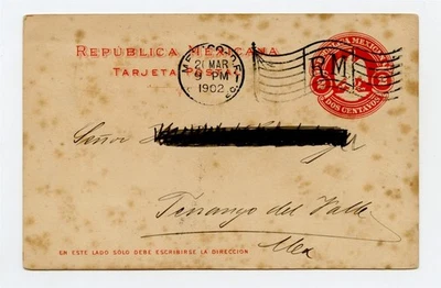 Tarjeta de papelería postal MÉXICO 1902 Foto 1 de 2