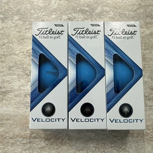 Titleist Velocity Golf Balls, 9 Balls, Blue, NEW - Picture 1 of 1