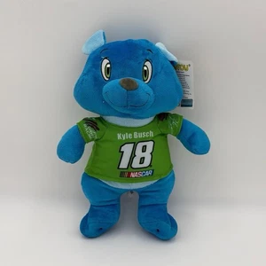 Oso de peluche Kyle Busch #18 NASCAR de Toy Factory - Camisa verde - Nuevo con etiqueta - Imagen 1 de 11